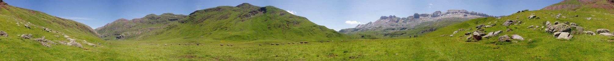 Goi-lautadaren erdialdetik 360ºtako ikuspegia
