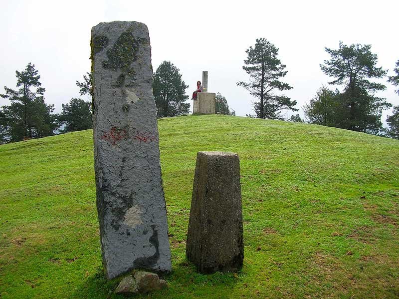En la cumbre.