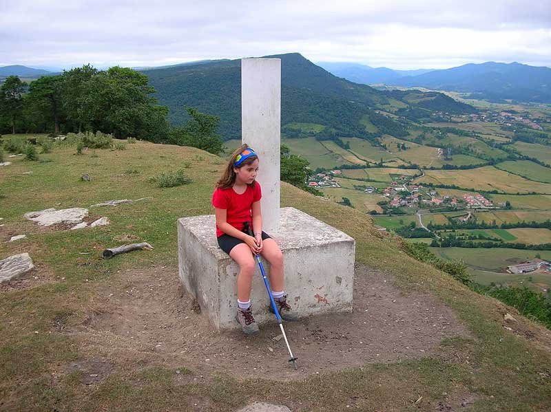En la cima.