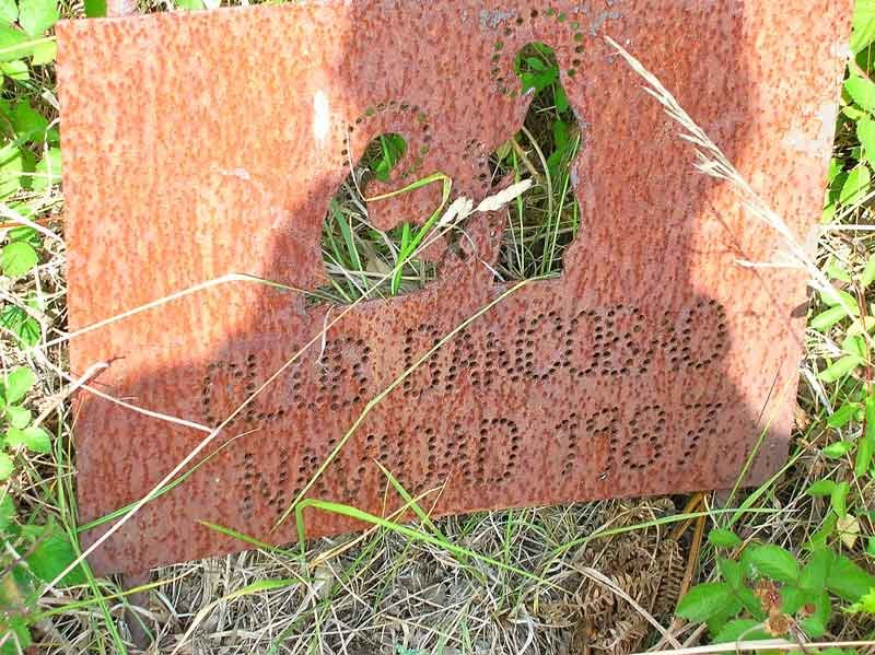 Placa indicativa.