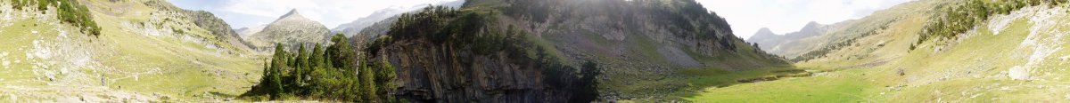 Forau dels Aiguallutsen 360ºtako ikuspegia