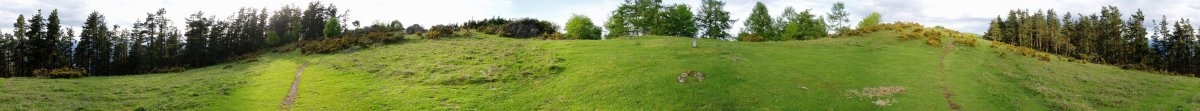 Gizaburua tumulua eta inguruak 360ºtako ikuspegian