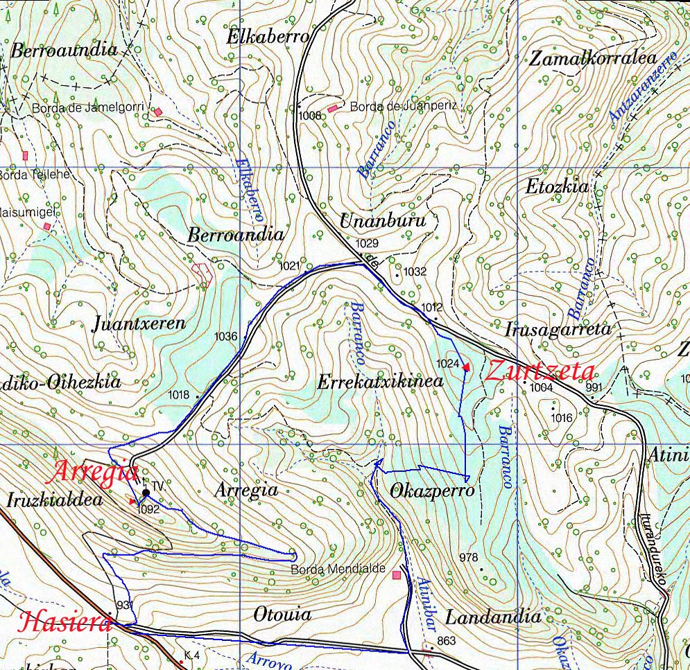 MAPA: Arregia